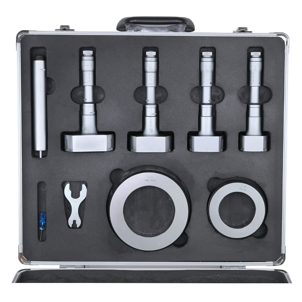 桂林桂量三爪内径千分尺套装