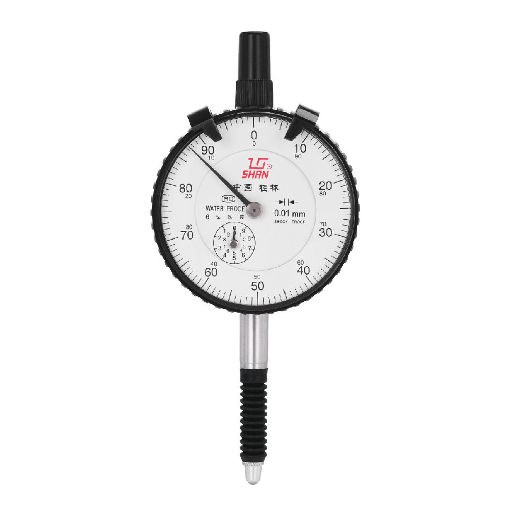 桂林桂量带钻防震防尘防水百分表